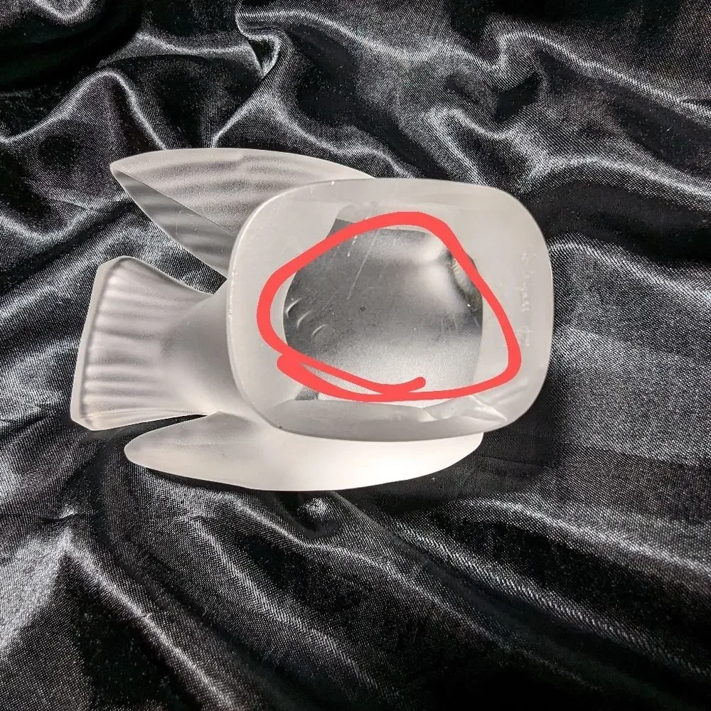 Vintage Signed Lalique (France) Crystal Swallow 1980